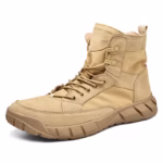 Ultralight Tactical Hiking Boots – Men’s Cowhide Leather Outdoor Shoes - Image 2