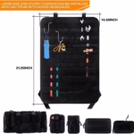 Heavy Duty Nylon Car Seat Back Organizer – Premium Universal Vehicle Storage Bag & Seat Backrest Protector with 5 Utility Pockets - Image 2
