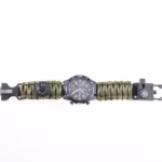 6-in-1 Tactical Outdoor Survival Bracelet – Adjustable Paracord with Compass, Rescue Tools, EDC Camping Gear - Image 3
