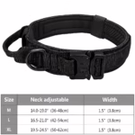 Heavy Duty Military Tactical Dog Collar With Handle - Image 9