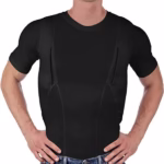 Men's Holster Shirt for Concealed Carry - Unisex High Elasticity Compression T Shirt - Image 3