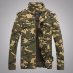 Tactical Camouflage Denim Jacket