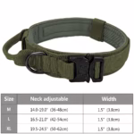 Heavy Duty Military Tactical Dog Collar With Handle - Image 7