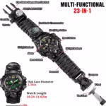 Waterproof Dual Display Electronic Tactical Watch - Image 3