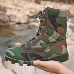 Tactical Desert Boots – High Top Suede Combat Hiking Shoes - Image 3