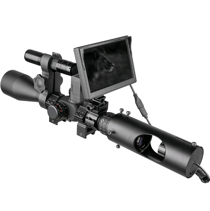 Digital Infrared Night Vision Goggles, 5 Inch LCD, 200 m Viewing Distance, Non-Thermal 20 Digital Low-Light Night Vision Goggles, Laser Infrared Night Vision Goggles, Non-Thermal Imaging, Night Vision