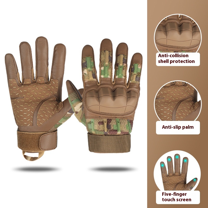 Heavy Duty Tactical Gloves Camouflaged Male