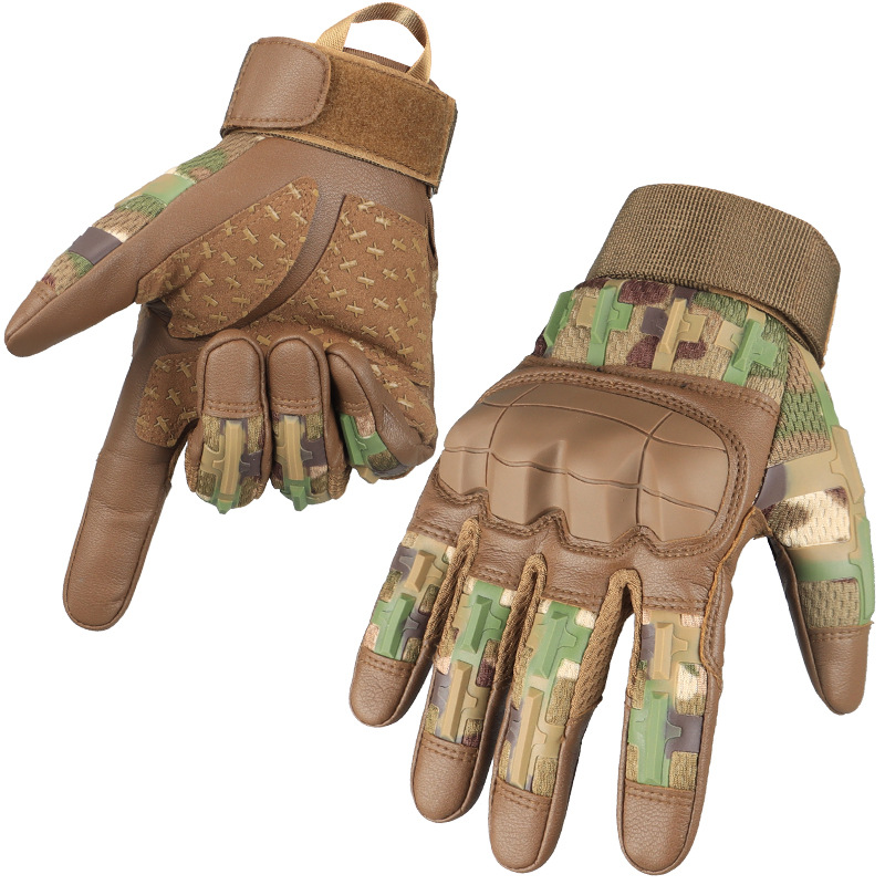Heavy Duty Tactical Gloves Camouflaged Male