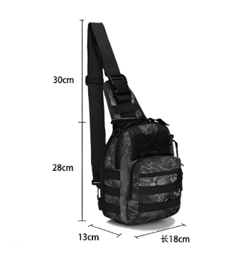 Mens Backpack Tactical Sling Shoulder Bag Molle Travel Chest Pack Outdoor Hiking