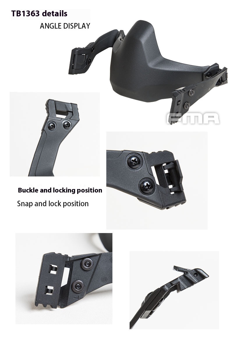 Semi-sealed Mask Folding Type For Tactical Helmet