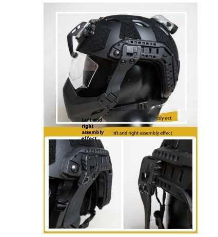 Semi-sealed Mask Folding Type For Tactical Helmet