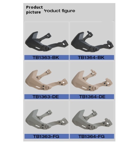 Semi-sealed Mask Folding Type For Tactical Helmet