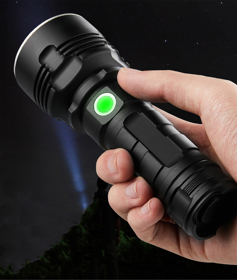 Strong Focusing Led  Flashlight- Rechargeable Xenon Lamp
