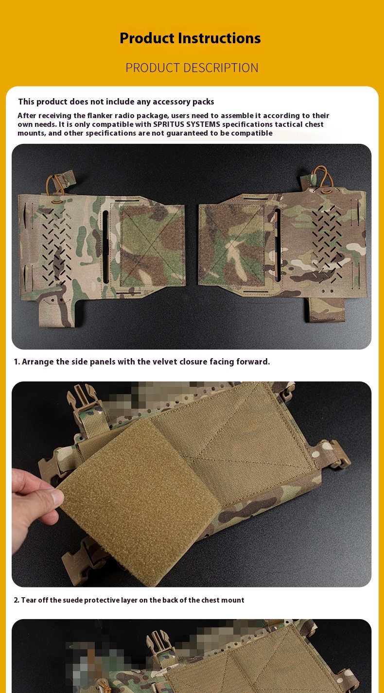 Tactical Chest Hook & Loop Quick Release Multifunctional Accessory Bag 32 Tactical Chest Hook & Loop Quick Release Multifunctional Accessory Bag