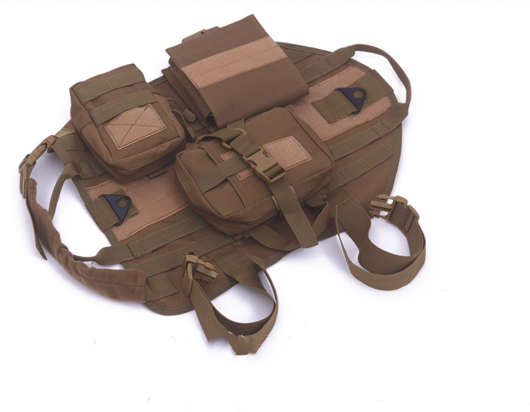 Tactical Dog Vest Molle - K9 Chest Strap Suit