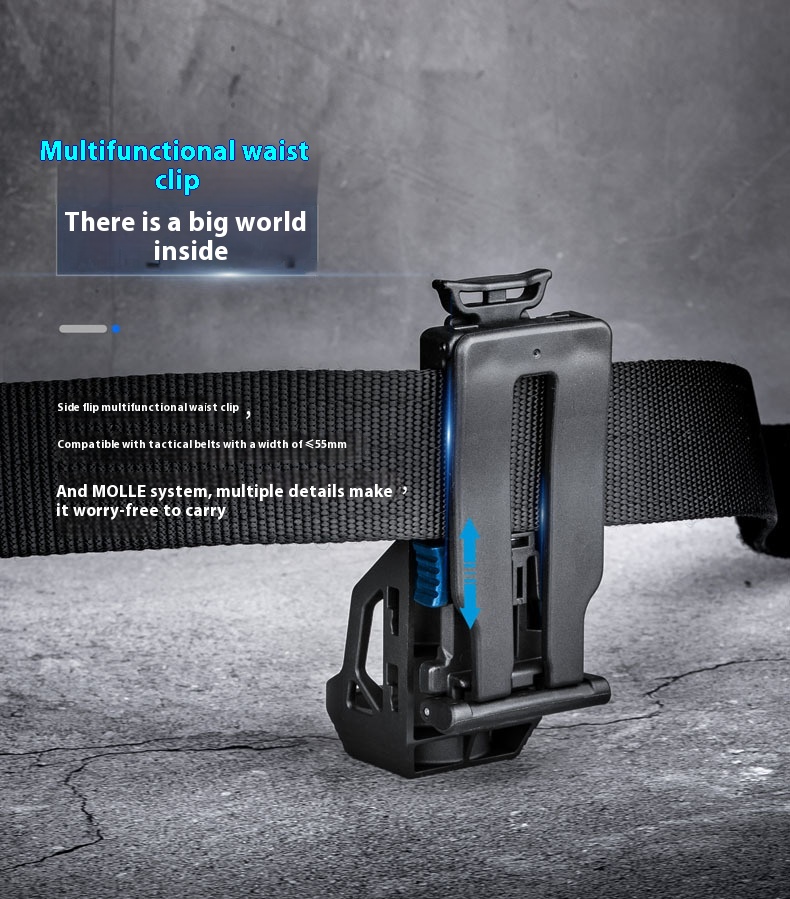 Tactical Quick Pull Flashlight Holster Degree Rotating Lockable