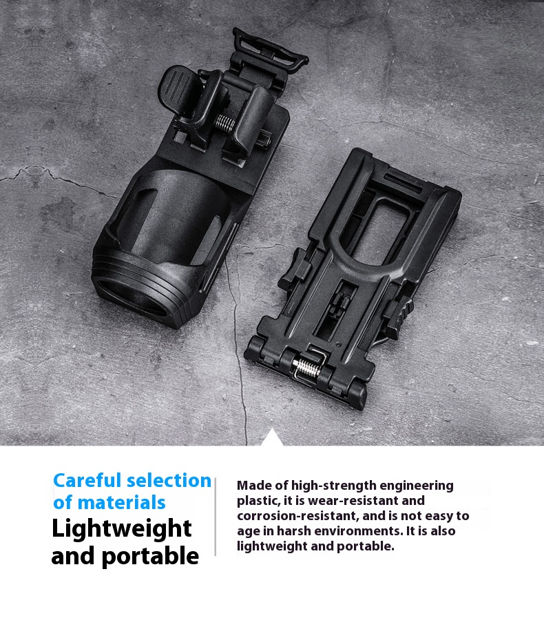 Tactical Quick Pull Flashlight Holster Degree Rotating Lockable