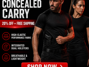 Unisex Hidden Holster Tactical High-elastic T-shirt