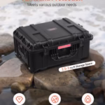 Weatherproof Hard Case, Heavy Duty Protective Dry Box Case With Pre-Cut Foam, Wheels Retractable Pull Handles For Travel, Hunt, Military, Tactical, IP67 Waterproof Case For Cameras - Image 3