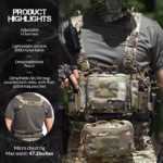 Lightweight Tactical Chest Hanging Bag Large Full Set - Image 7