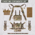Lightweight Tactical Chest Hanging Bag Large Full Set - Image 6