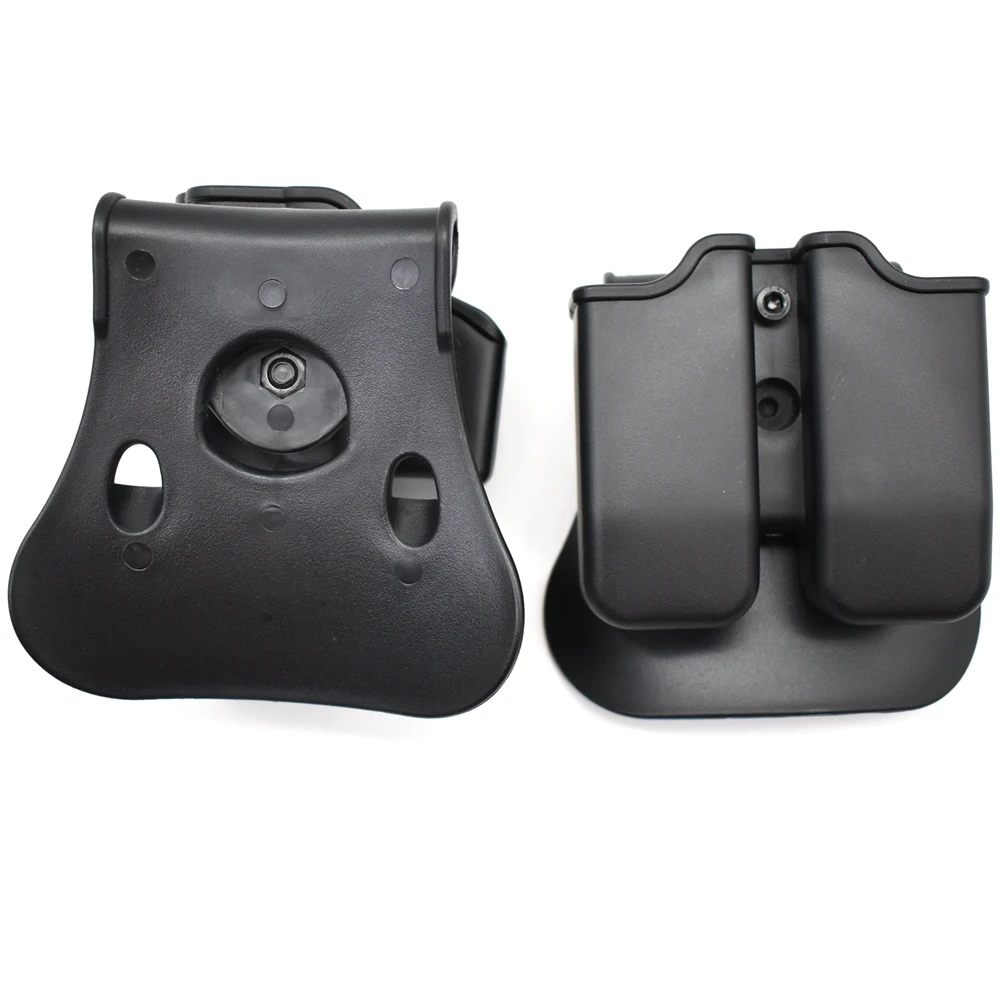 Gun Glock Holste for Gen 1-4 Glock 17 waist with 9mm Mag Pouch