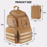Outdoor Mountaineering Large Capacity Army Camouflage Waterproof Tactical Backpack - Image 2