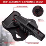 Suitable For 9mm SW40 357 Rail Gun Holster - Image 5