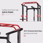 Multi-functional Power Cage Home Adjustable Pullup Squat Rack Capacity Comprehensive Fitness Barbell Rack - Image 10