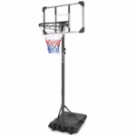 Portable Basketball Hoop System With Stable Base And Wheels For Indoor And Outdoor Youth, Height Adjustable From 5.6 To 7 Feet, 28-inch Backboard