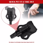 Suitable For 9mm SW40 357 Rail Gun Holster - Image 7