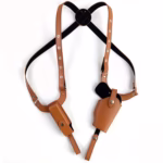 1Pc Shoulder Holster With Adjustable Straps Magazine Holder Vertical PU Leather Gun Holster For Concealed Carry Fit For M1911 Sig Sauer - Image 2