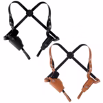 1Pc Shoulder Holster With Adjustable Straps Magazine Holder Vertical PU Leather Gun Holster For Concealed Carry Fit For M1911 Sig Sauer