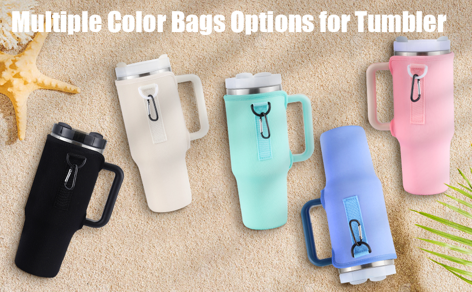 Slok Water Bottle Carrier Bag (Compatible with 40oz Tumbler with Handle)