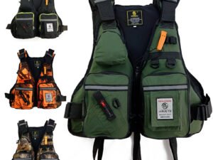 Multi-Pocket Tactical Life Vest - Oxford Fabric Fishing Gear