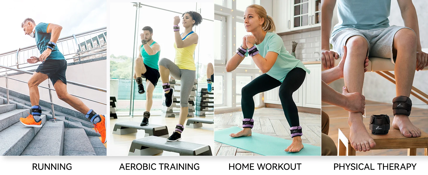 Adjustable Ankle & Leg Weights – Premium Fitness Resistance Straps