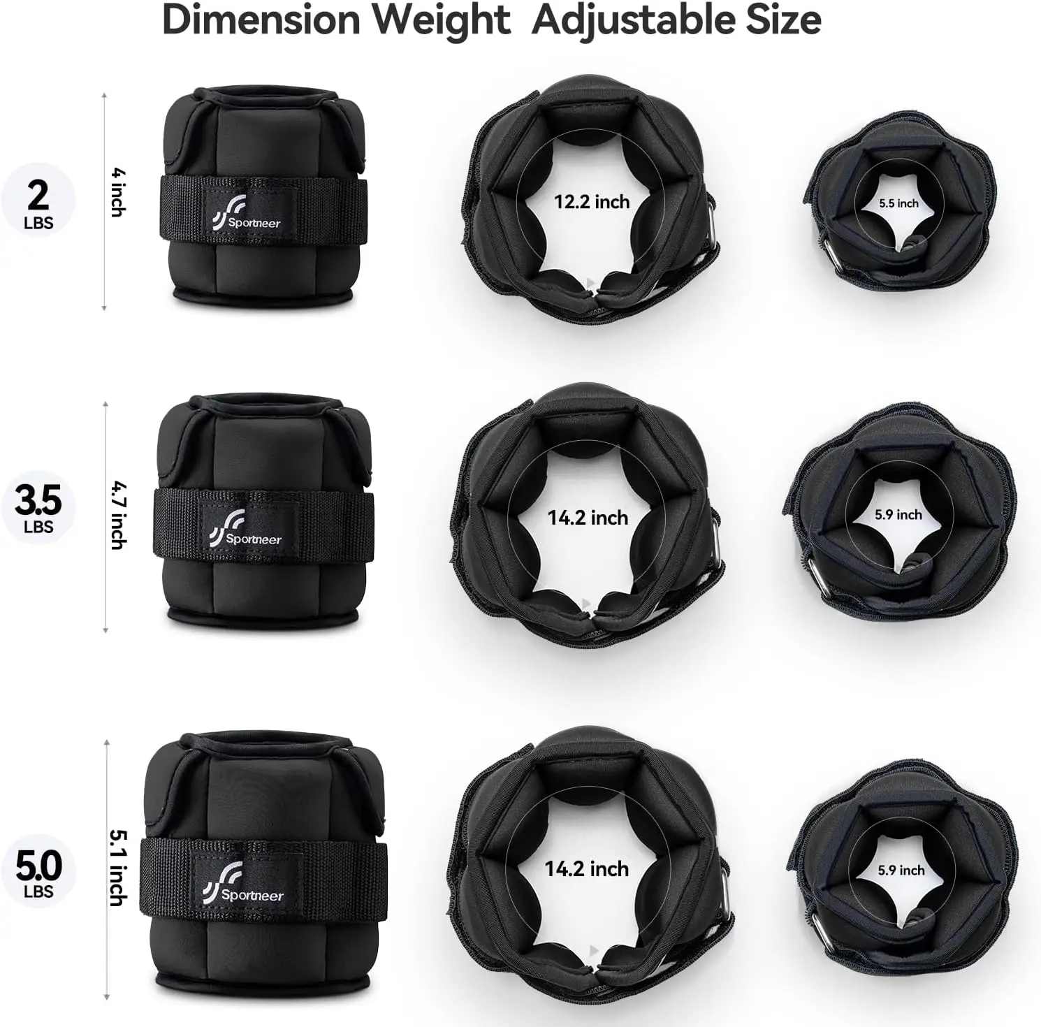 Adjustable Ankle & Leg Weights – Premium Fitness Resistance Straps