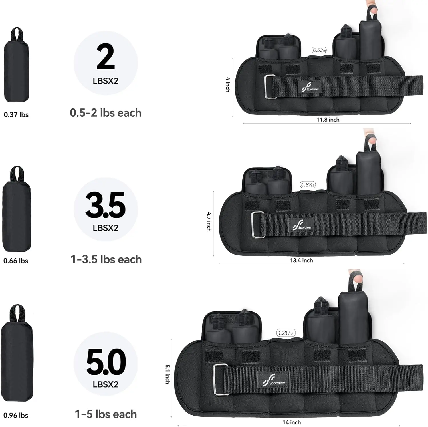Adjustable Ankle & Leg Weights – Premium Fitness Resistance Straps