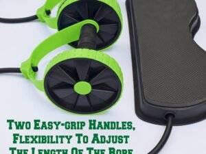 Fitness Eddy Multi-Function Ab Wheel Roller with Resistance Bands