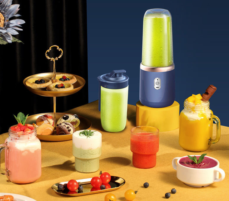 6-Blade Portable Blender – Cordless USB Rechargeable Personal Smoothie Maker