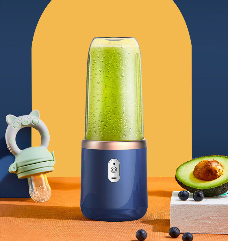 6-Blade Portable Blender – Cordless USB Rechargeable Personal Smoothie Maker