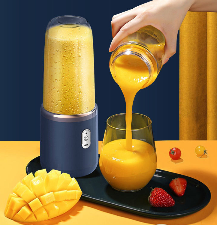 6-Blade Portable Blender – Cordless USB Rechargeable Personal Smoothie Maker