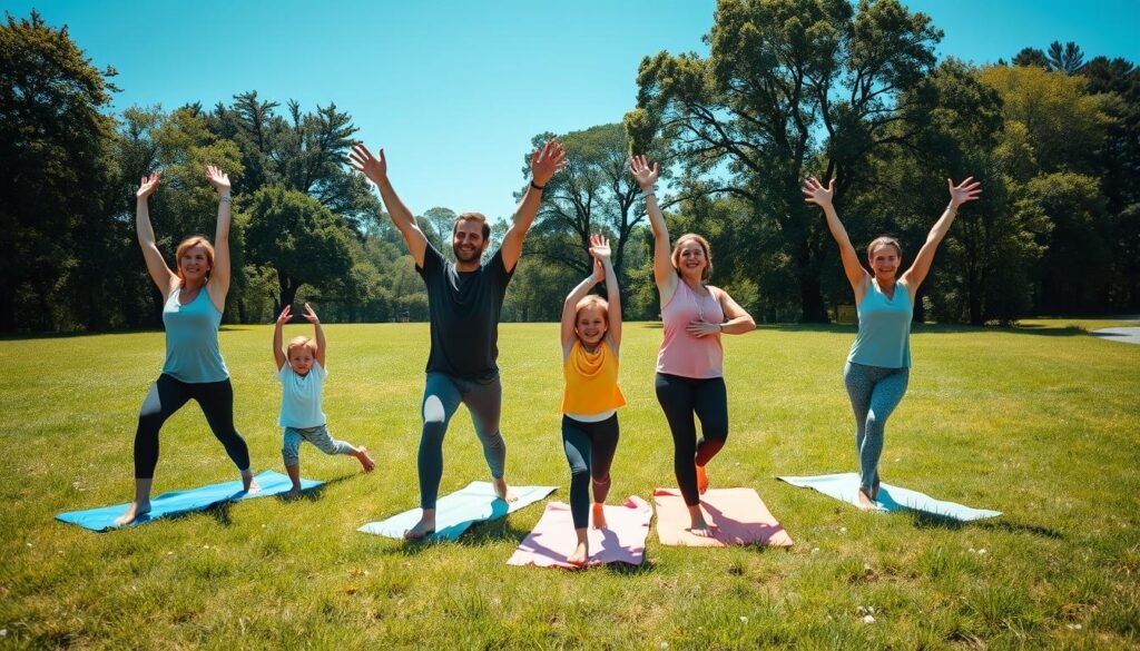 Family yoga for kids and parents