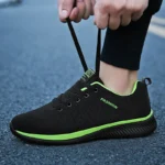 Men’s Breathable Knit Sneakers - Lightweight Gym & Running Shoes - Image 6