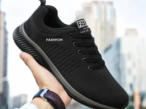 Men’s Breathable Knit Sneakers - Lightweight Gym & Running Shoes