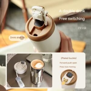 450ml Smart Thermal Mug – LED Temperature Display Vacuum Flask