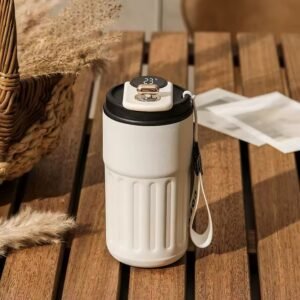 450ml Smart Thermal Mug – LED Temperature Display Vacuum Flask