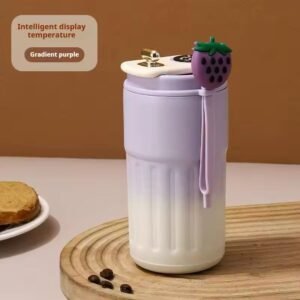 450ml Smart Thermal Mug – LED Temperature Display Vacuum Flask