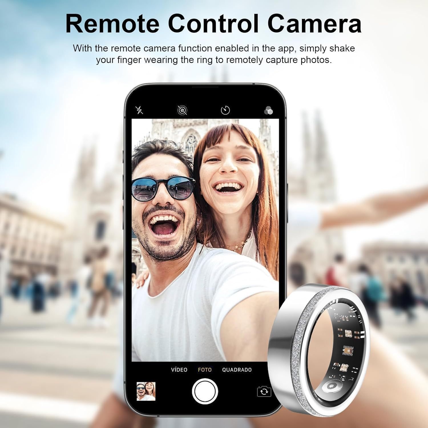 Smart Ring For Women Luxury Elegant Diamond Ring With Visible Tech Core Heart Rate Sleep Tracker Fitness Health Monitor IP68 Waterproof Compatible 7 Smart Ring For Women Luxury Elegant Diamond Ring With Visible Tech Core Heart Rate Sleep Tracker Fitness Health Monitor IP68 Waterproof Compatible - Image 7