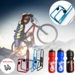 750ML Aluminum Mountain Bike Cycling Water Bottle with Holder Cage - Image 3